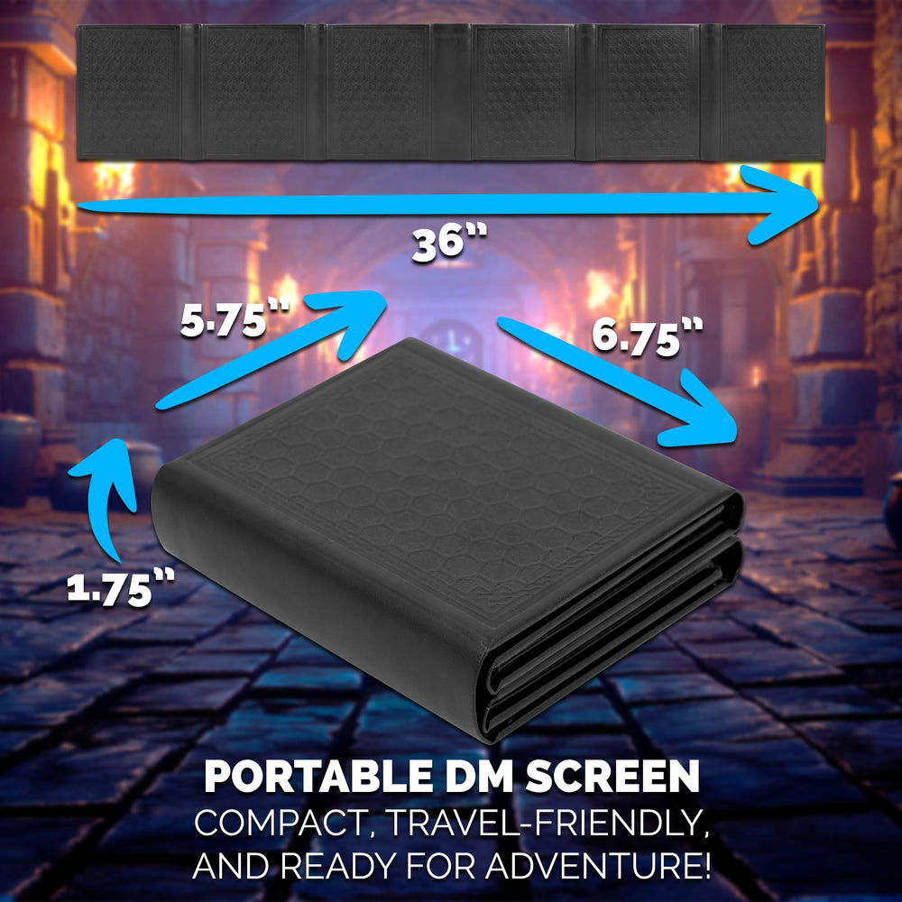 Casematix DM Screen improves table visibility and player engagement.