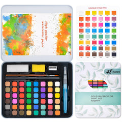 Casleevf Valentines watercolor palette highlights vibrant colors for kids art projects.
