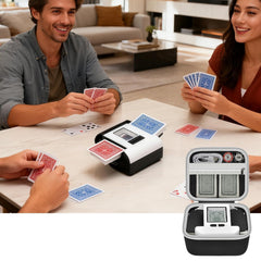 Casmilee Card Shuffler Case carry handle and hook for travel.