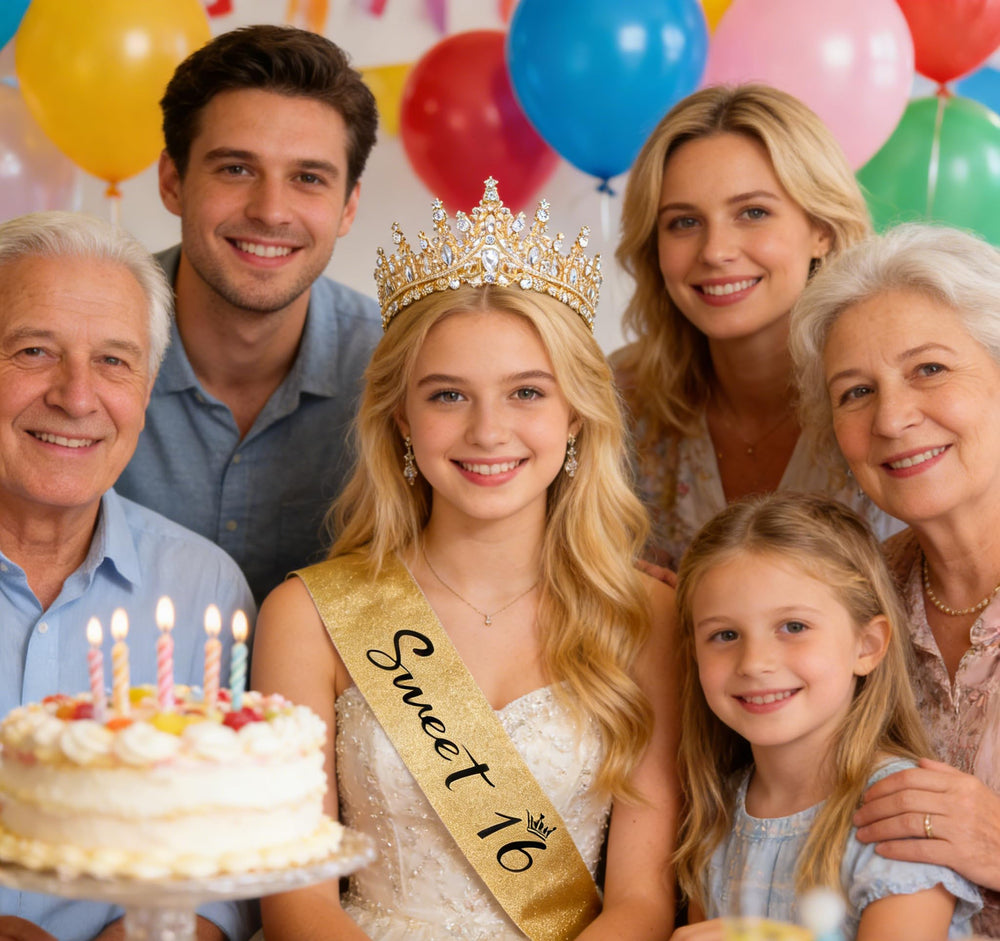 Casoty pearl pin secures the sash with elegance