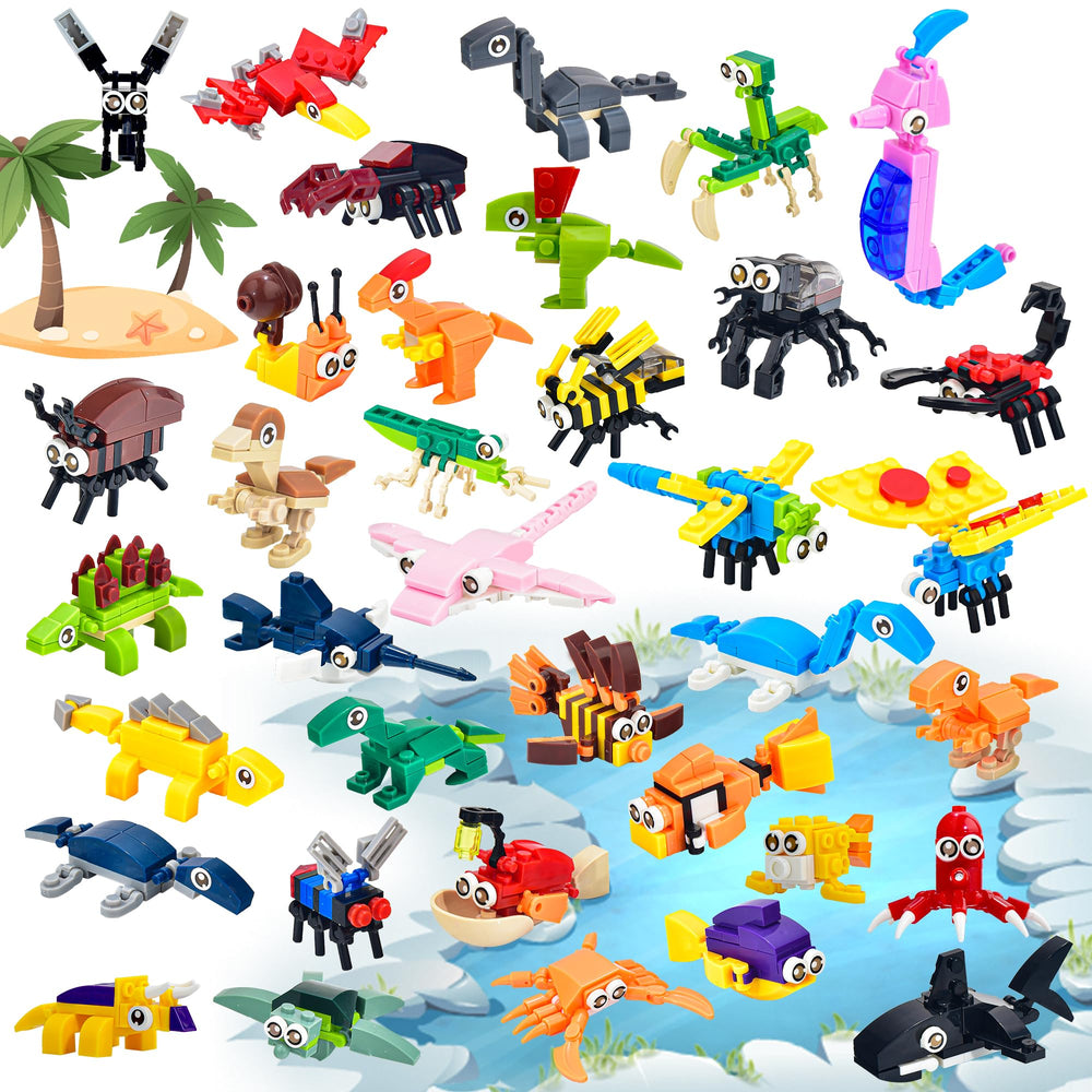 CASRRA insect designs mini blocks for imaginative play and rewards.