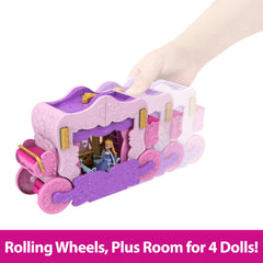 Disney Princess castle interior showing bedroom and vanity for role-play routines
