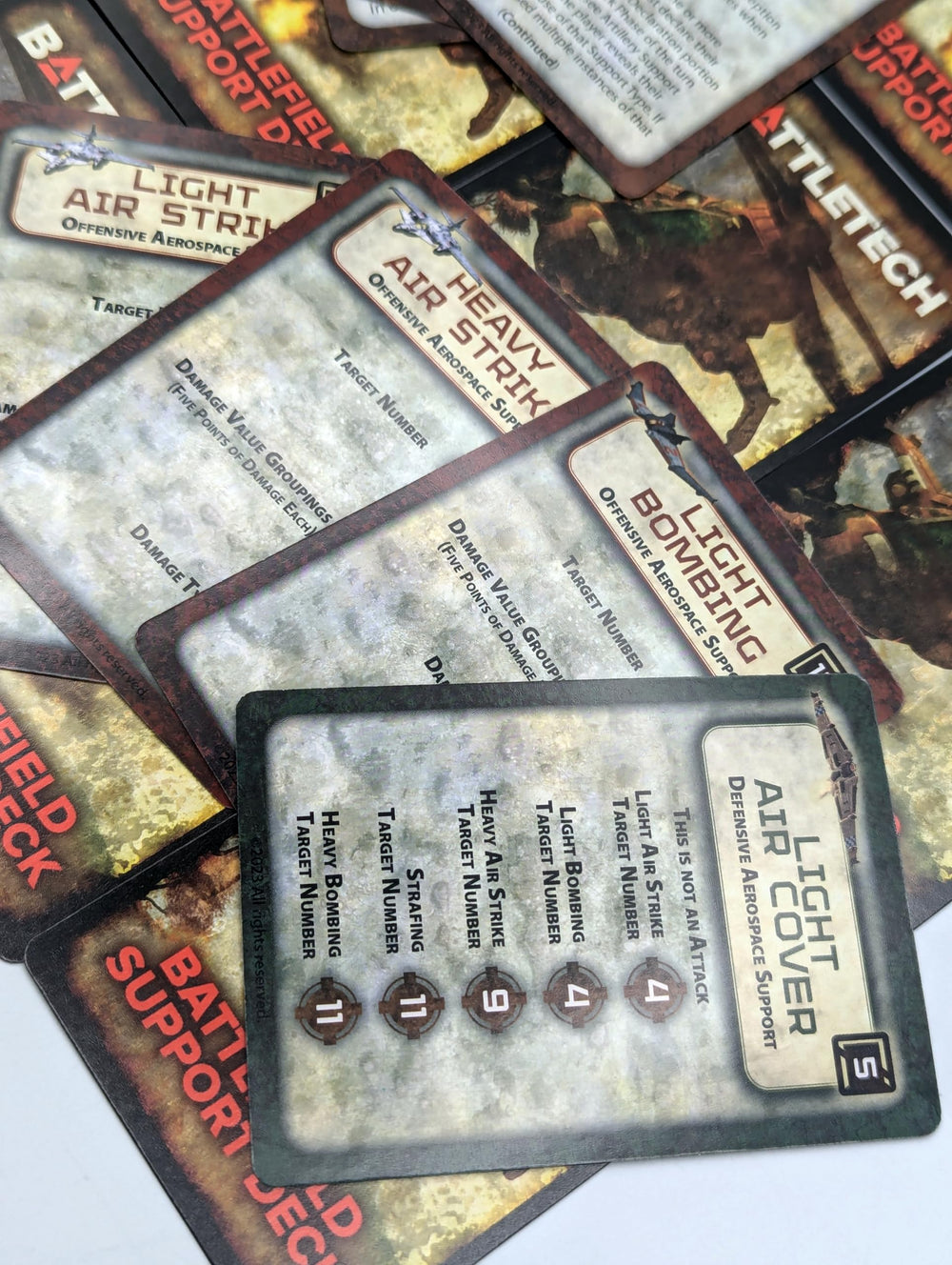 Catalyst Game Labs Battlefield Support Deck Revised aerospace fighter run card adds fast air support