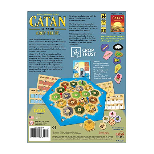 CATAN Crop Trust setup scene showing modular board for quick game nights.