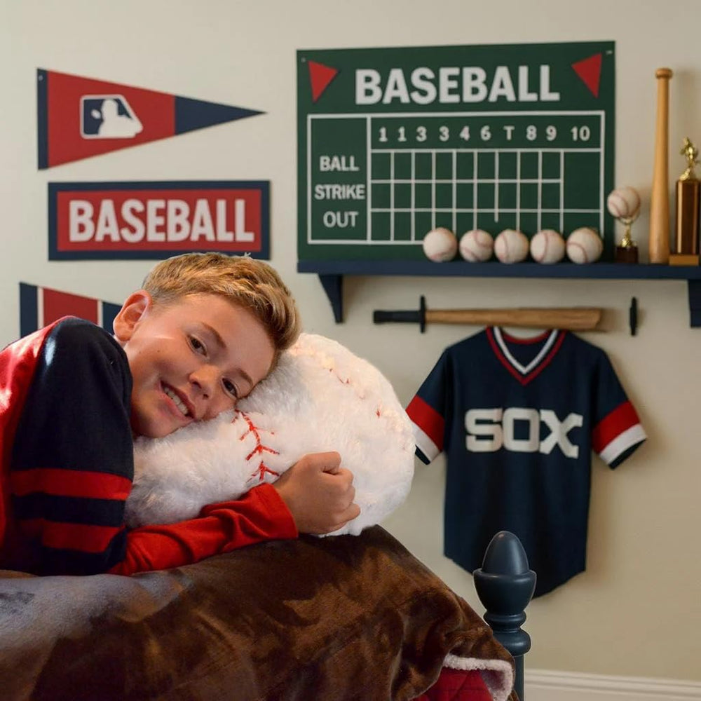 CatchStar baseball pillow reinforced stitching for long-lasting kid use