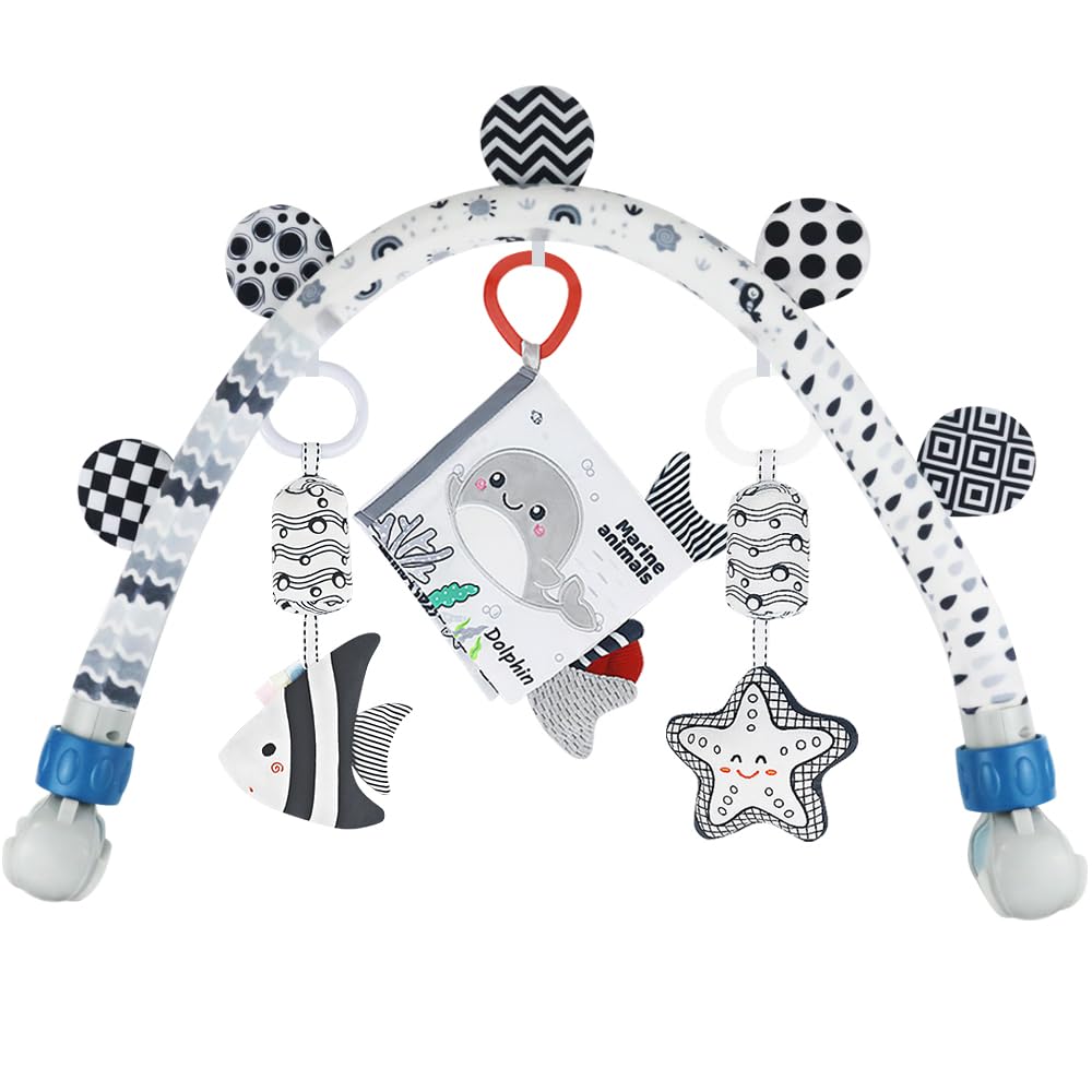 Caterbee Ocean Arch Extendable: versatile play arc for strollers and cribs keeps baby entertained on the go.