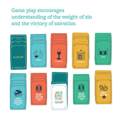 Catholic Family Crate symbols cards spread invites learning Catholic faith through colorful visuals.