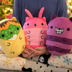 Cats vs Pickles Gumbo travel-friendly plush ideal as a comfy companion.