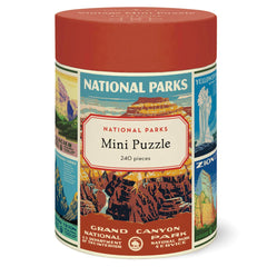 Cavallini & Co National Parks puzzle tube, ideal for gifting and storage.