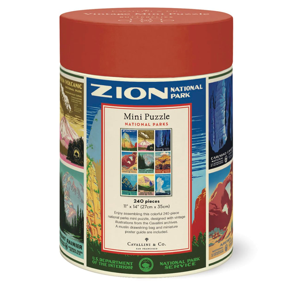 Cavallini & Co puzzle with biodegradable inner bag, eco-friendly packaging.