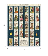 Cavallini & Co. Tarot assembled puzzle reveals a dramatic scene for display.