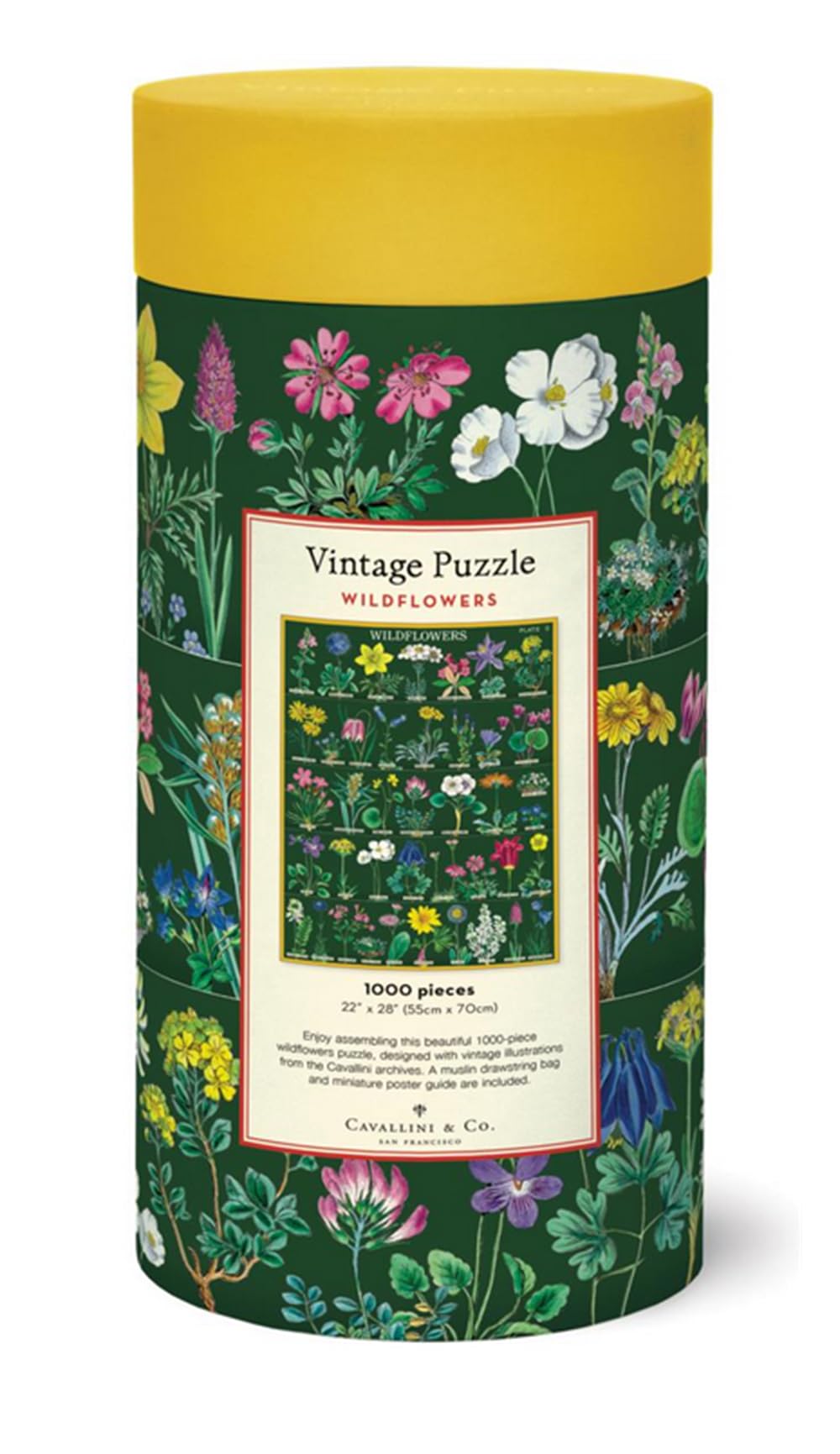 Cavallini & Co Vintage Wildflowers 2 puzzle artwork from archives.