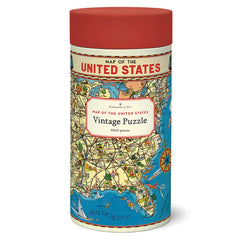 CAVANILLI & CO. USA map puzzle, 1000 pieces, engaging family puzzle time