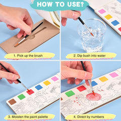 Cavnewt child-safe brush – easy grip for small hands and steady strokes