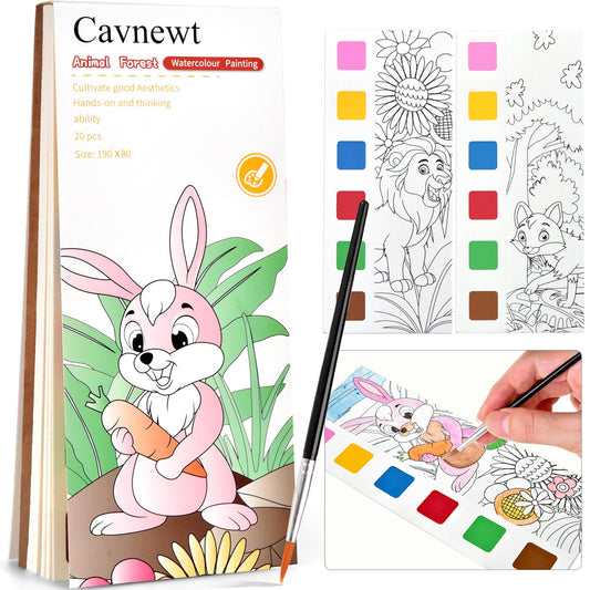 Cavnewt Paint with Water Book front cover for on-the-go creativity.