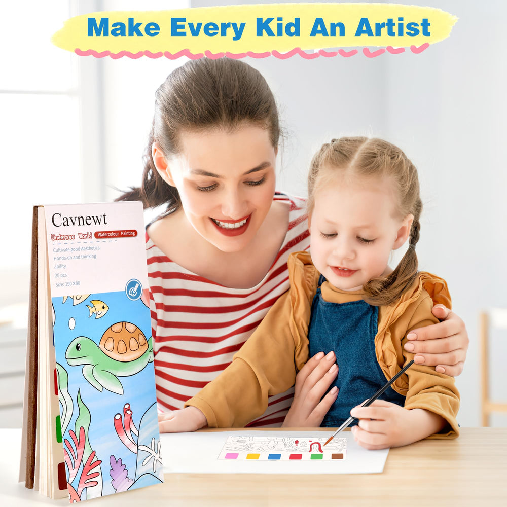 Cavnewt gift-ready packaging featuring kids arts and crafts theme