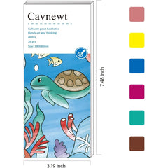 Cavnewt pocket watercolor book – on-the-go color play with minimal mess