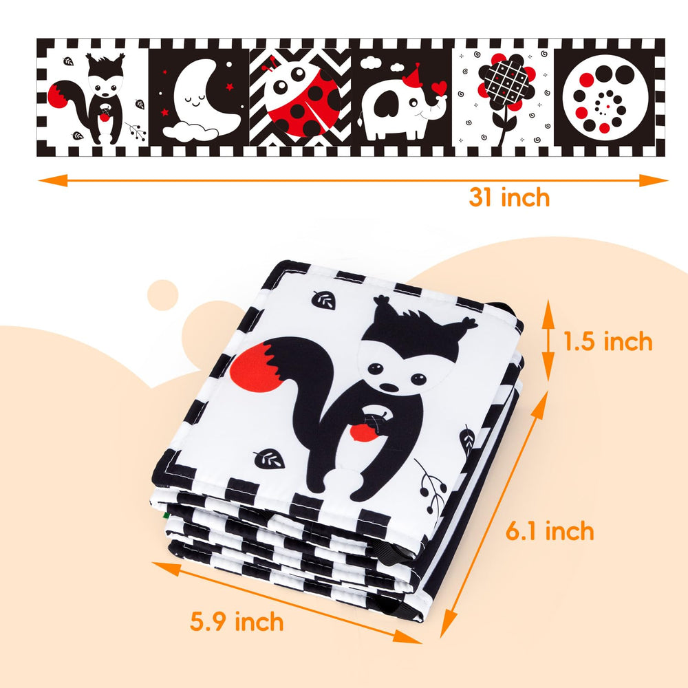 Cawgug black-and-white toy set makes a thoughtful baby gift.