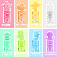 Cawiew mermaid bubbles no-leak design for mess-free transport
