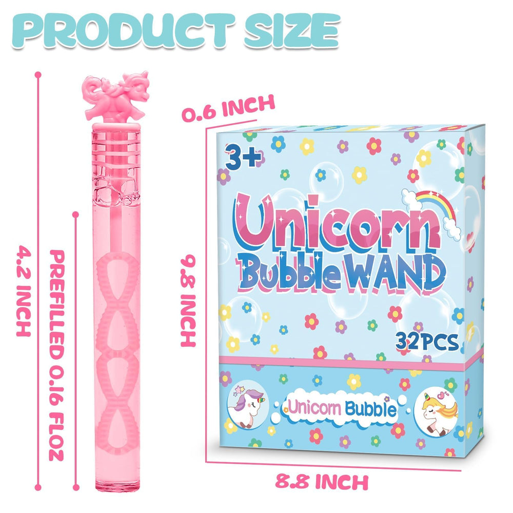 Cawiew mini unicorn bubble wand pastel design 2 for celebrations and gifts