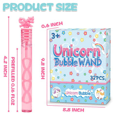 Cawiew mini unicorn bubble wand pastel design 2 for celebrations and gifts