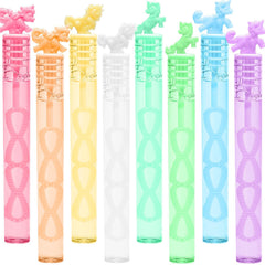 Cawiew mini unicorn bubble wand pastel design 6 long-lasting bubble solution