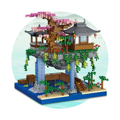 CAXIMSY display-ready cherry blossom bonsai suits living rooms and desks.
