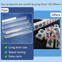 American and traditional mahjong setups compatible with wider tile sizes.