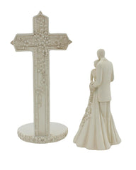 CB Avalon Gallery ivory-old-lace finish topper detail