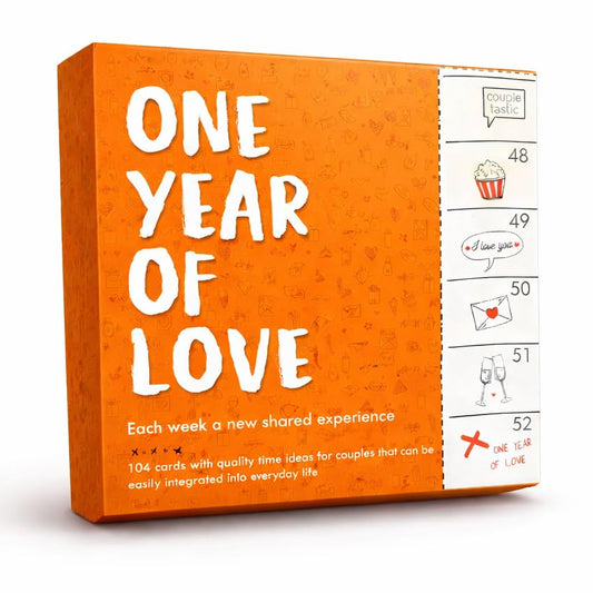 C + C FÜR PAARE One Year of Love box cover highlights a year-long gift option for couples.