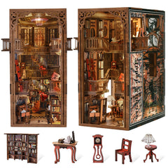 CCCDF Abbey Library Book Nook cozy decor focal point with warm light
