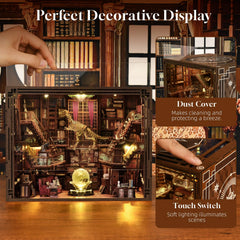 CCCDF Book Nook Kit detailed wood pieces ready for DIY crafting.