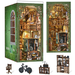 CCCDF Book Nook The Radium Lady scene glows on a desk for cozy study ambiance.