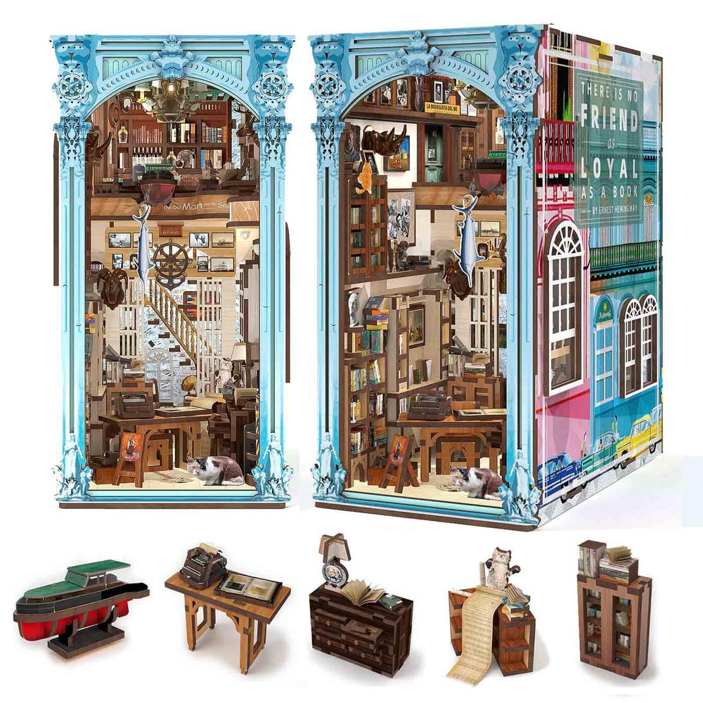CCCDF DIY Book Nook Hemingway House cover — cozy display for book lovers.