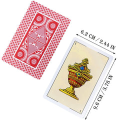 CDBXRA card size 2-3x3-8 inch for easy shuffling.