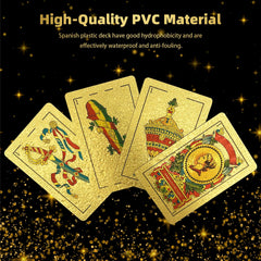 CDBXRA Spanish cards frosted surface to reduce glare during play