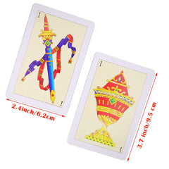 CDBXRA waterproof PVC cards resist moisture and spills for outdoor or party play.