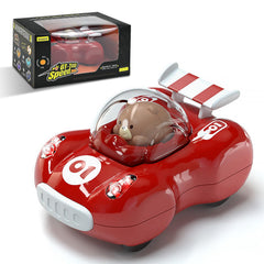CDDZSW toddler pull-back truck in red, front view, safe design for curious hands.