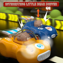 CDDZSW truck with lights on, red finish, catches toddler attention safely.