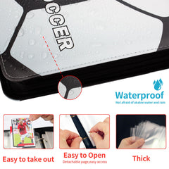 CDROPS binder shows 50 removable 4-pocket sheets for flexible layout.
