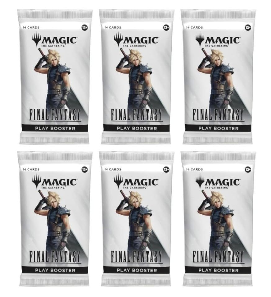 CE 6-pack MTG Final Fantasy booster pack with 14 cards and potential foils for drafting