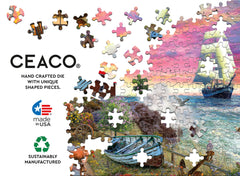 Ceaco Crashing Waves night hues artwork for atmospheric puzzling moments