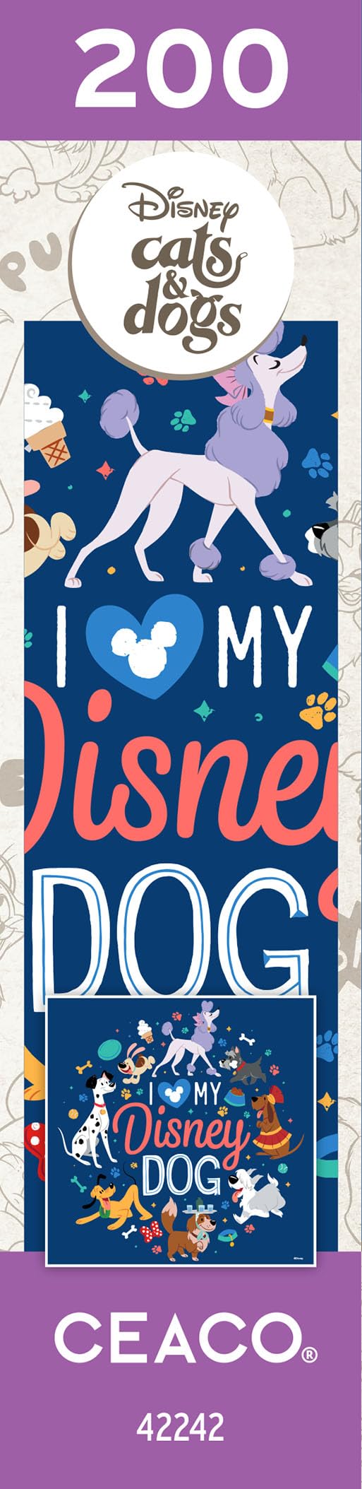 Ceaco Disney Cats and Dogs puzzle ready for family game night and shared fun.