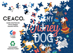 Ceaco puzzle proudly bears the Made in the USA label.