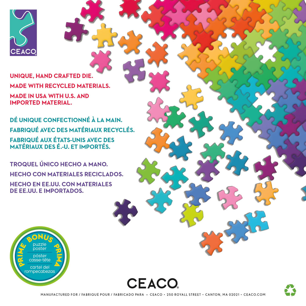 Ceaco puzzle box reveals a bonus poster included for reference.