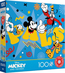 Ceaco Disney Mickey and Friends foil puzzle image 1 — vibrant colors for family puzzle night.