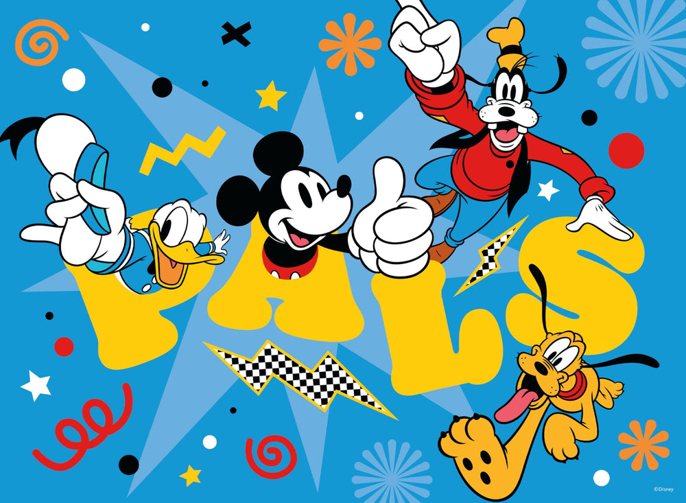 Ceaco Disney Mickey and Friends foil puzzle image 2 — larger pieces for easy handling.