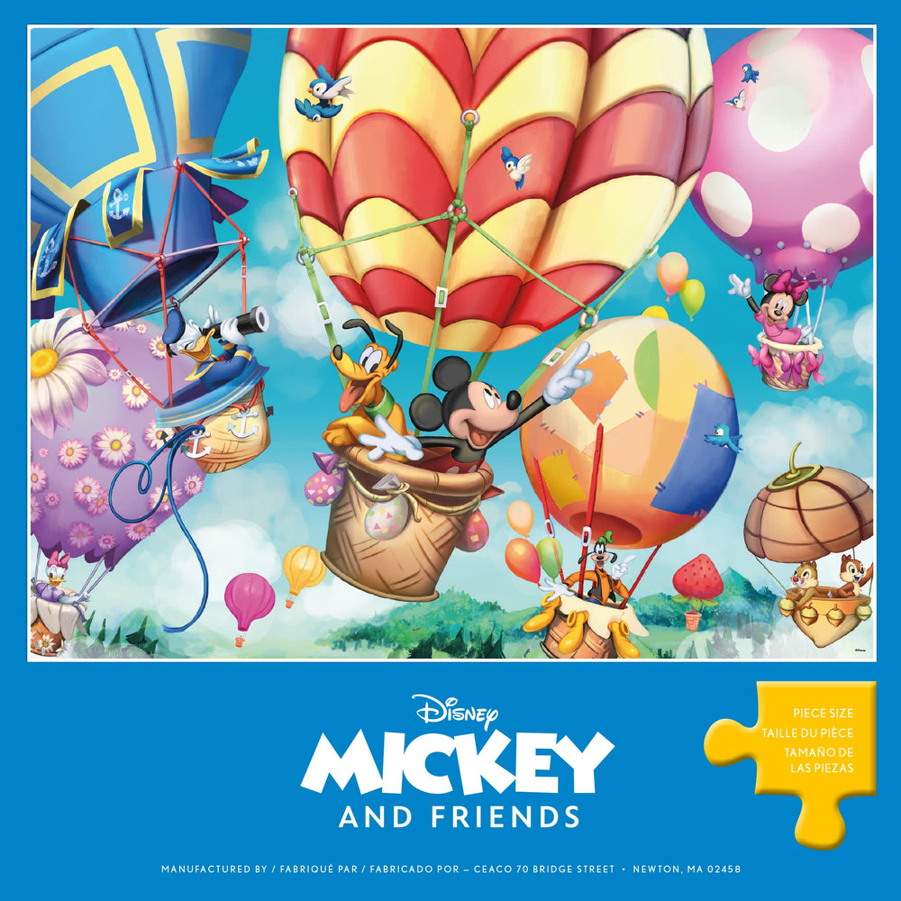 Ceaco Mickey's Air Balloon proudly made in the USA for quality puzzles.