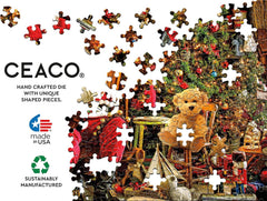 Ceaco Holiday Santa Toy Carriage presents vivid scenes that spark imagination.
