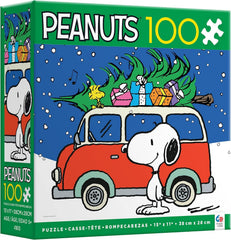 Ceaco Peanuts Peace and Presents 100-piece puzzle—oversized pieces for easier handling.